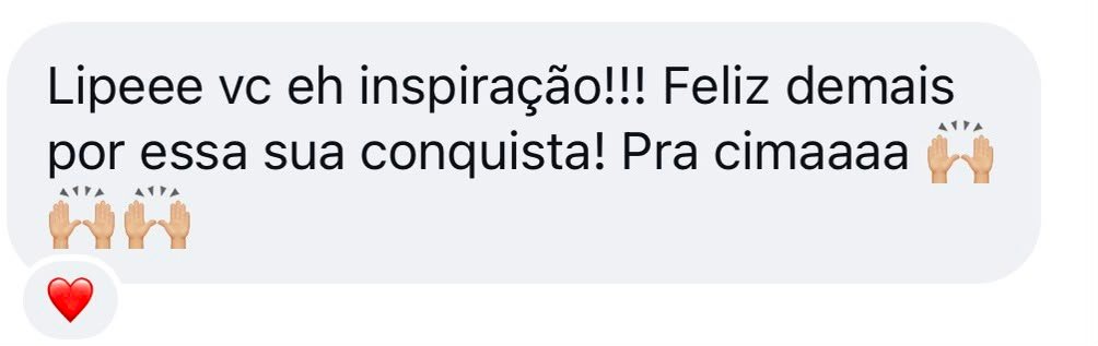 Depoimento de aluno