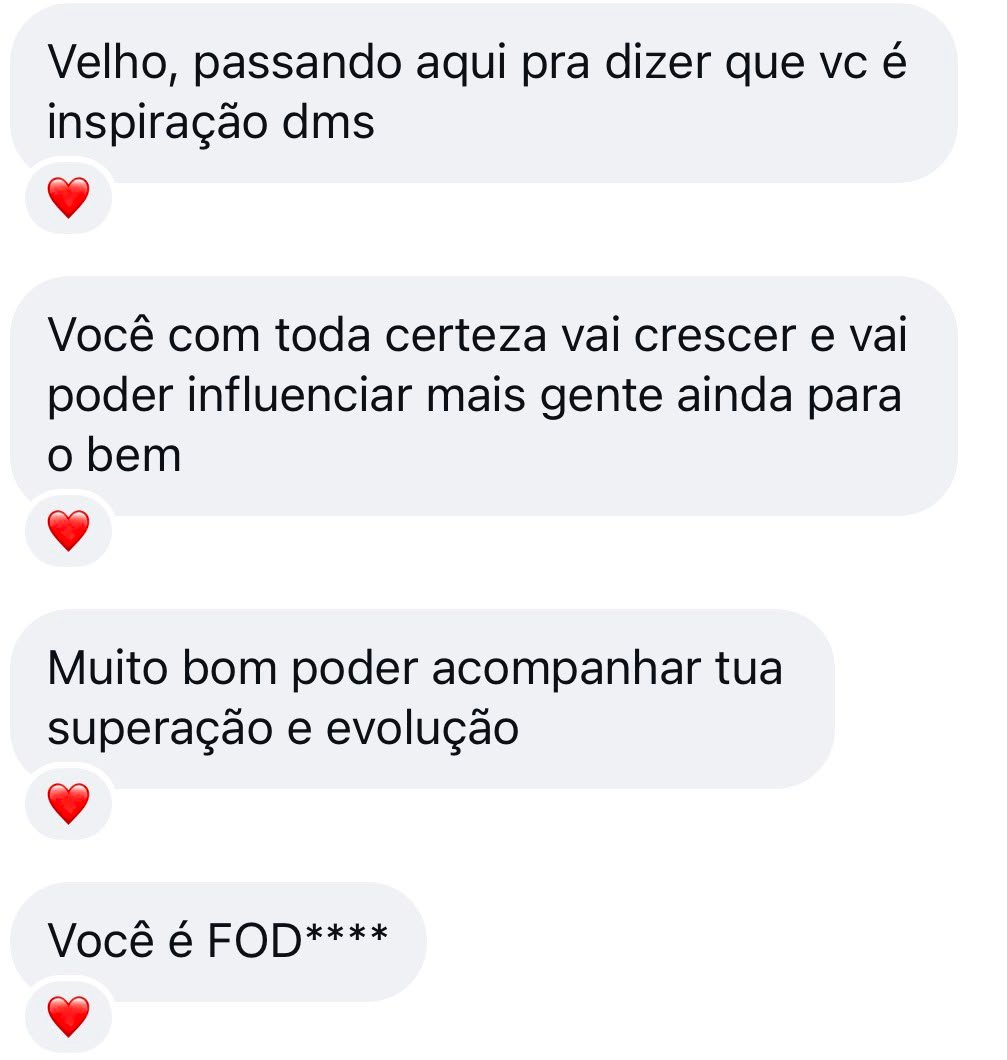 Depoimento de aluno